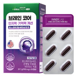 셀트리온 이너랩 브레인 코어 포스파티딜세린&징코 29.7g, 1개, 30정