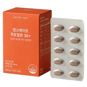 티읕 맘스메이트 락토 철분 36+ 30g, 60정, 1개