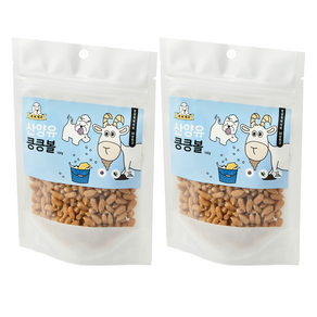 뽀뽀제과 강아지 노즈워크 훈련간식 킁킁볼, 100g, 2개, 산양유