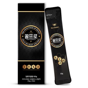 비마스터 꿀프로 프로폴리스 혼합 꿀스틱 10p, 100g, 1개