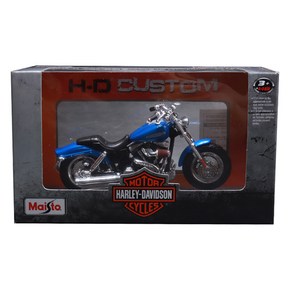 마이스토 1:18 할리데이브슨 오토바이 합금모형 다이캐스트 2009 FXDFSE CVO FAT BOB, 혼합색상, 1개