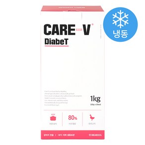 하이독 생후 3개월령 이상 케어브이 다베트 강아지 냉동 화식사료, 오리, 50g, 20개