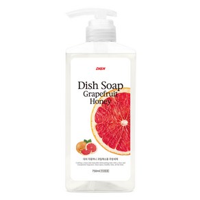 DASH 자몽허니 과일채소용 주방세제, 750ml, 1개