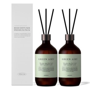 에이센트 네이처 디퓨저, 그린에어리, 500ml, 2개