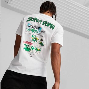 [PUMA]푸마_남성용_클래식 수퍼 멀티 티셔츠_CLASSIC SUPER MULTI TEE_화이트_62199302