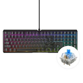 체리키보드 MX 3.1 RGB MX2A 축 게이밍 기계식 키보드, 청축, 블랙, G80-3890HDAKR-2