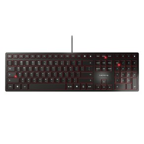 CHERRY KC6000 무소음 사무용 슬림 펜타그래프 키보드, 블랙, JK-1600KR-2, 체리XS스위치