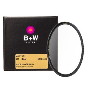 슈나이더크로이츠나흐 B+W 007 Clea MRC nano MASTER 카메라렌즈필터 112mm, 1개