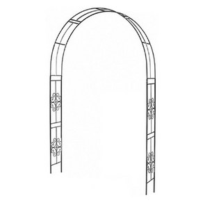 호르투스가든 엔틱 철제 가든아치 N70, 블랙