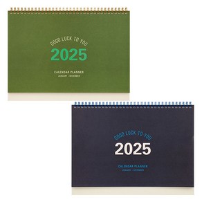 테이블토크 2025 빅 캘린더 플래너 2종 세트, 올리브 그린, 인디고 블루, 1세트