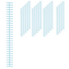 마다꾸미 라운드형 제본링 컬러 루즈링 12 소형, 스카이블루, 20개, 8.5mm