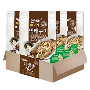 해맑은푸드 빠삭 먹태구이 25g + 청양간장마요 소스 30g 세트, 55g, 4개