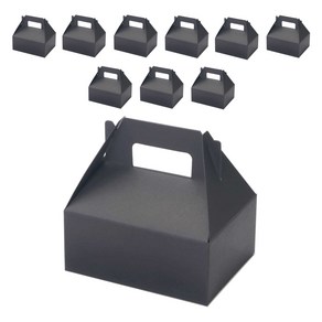 인디케이 손잡이 답례상자 소 12.5 x 9.5 x 12 cm, 블랙, 10개