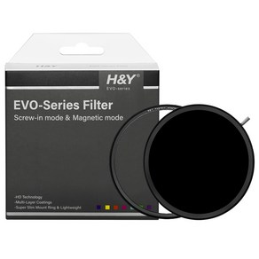 에이치앤와이 HD Evo 가변 ND3-1000 CPL 마그네틱필터 72mm