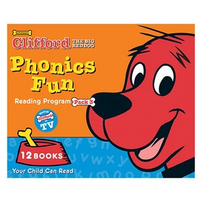 Cliffod Phonics Fun Pack 3 : 12 Books Box Set StoyPlus QR, Scholastic