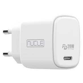 뉴클 PD 20W USB C타입 고속충전기, 1개, 화이트