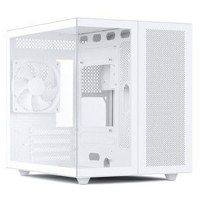 아이구주 MINI TOWER GAMING PC 케이스 화이트 L-CUBE, 1개