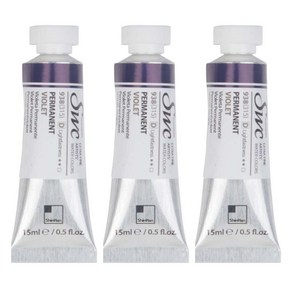 신한화구 전문가 수채화물감 SWC 튜브 D시리즈 938 퍼머넌트 바이올렛 3p, 15ml, 1색