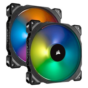 커세어 시스템 쿨러 저소음 140mm FAN / ML 140 PRO RGB 2PACK, 1개