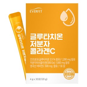 에버핏 글루타치온 저분자 콜라겐C, 120g, 1개