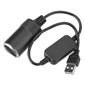 오토크루 차량용 USB 5V to 12V 승압 시거잭 소켓 DC 컨버터