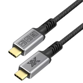 USB4 8K 40Gbps 썬더볼트4 호환 C to C타입 고속충전 데이터 케이블 240W IX032, 1개, 1m