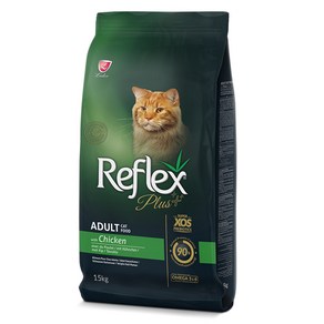 Reflex 어덜트 고양이 플러스 건식사료, 닭, 15kg, 1개