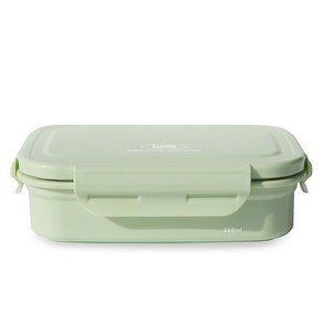 리빙크리에이터 칸막이 지켜텐 스텐 도시락 560ml, 윈터그린, 1개