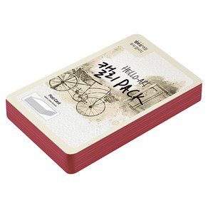 종이문화 헬로우아트캘리팩 두꺼운 엠보엽서 200g 57 엣지레드, 104 x 153 mm, 100개