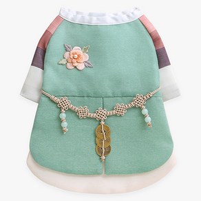 이츠독 강아지 다온 도련님 한복, 혼합색상, 1개