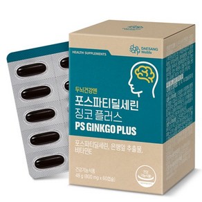 대상웰라이프 포스파티딜세린 징코 플러스 48g, 1개, 60정