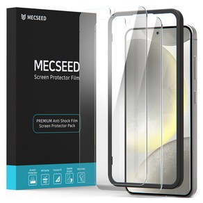 MECSEED 6D 플러스 이지가이드 풀커버 강화유리 휴대폰 액정보호필름 2p 세트, 1세트