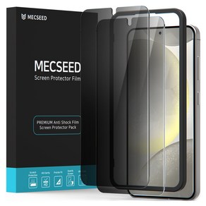 MECSEED 6D 플러스 사생활 프라이버시 이지가이드 풀커버 강화유리 휴대폰 액정보호필름 2p 세트, 1세트