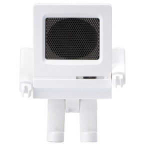 로이체 로봇 브릭 미니 키링 TWS 블루투스 스피커 BTS-260TW, 화이트