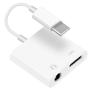 Coms USB 3.1 Type C 오디오 젠더 C타입 to 3.5mm 스테레오 충전 이어폰 젠더, IF794, 1개