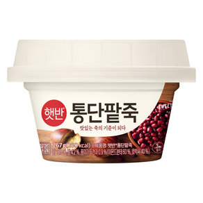 햇반 통단팥죽, 1개, 267g