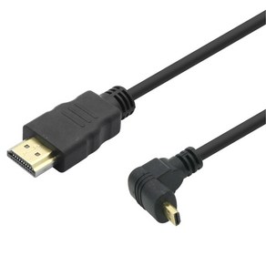 컴스 HDMI 케이블 마이크로 Mico HDMI 꺾임 BS359, 1개, 30cm