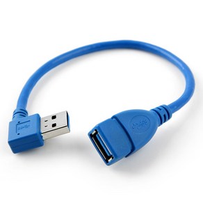 컴스 USB 3.0 A 연장젠더 우향꺾임 케이블 20cm ITB759, 본상품선택, 1개