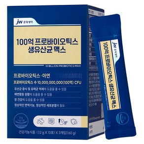 JW중외제약 100억 프로바이오틱스 생유산균 맥스 30p, 60g, 1개