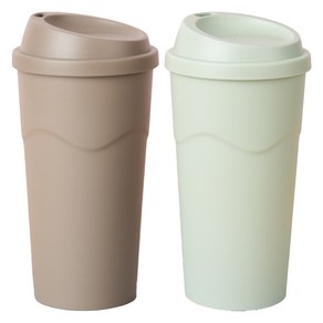 아띠홈 리유저블 텀블러 600ml x 2종 세트, 민트, 초코, 1세트