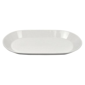 파울러스 심플 타원 접시, 화이트, 1개