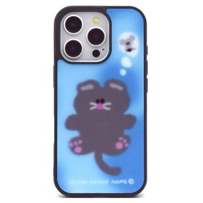 세컨드유니크네임 SUN CASE GRAPHIC CAT WITH MOUSE GLOSSY 휴대폰 케이스