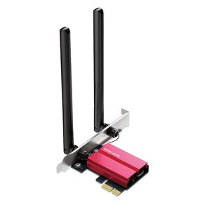 머큐시스 AXE5400 WiFi 6E 트라이 밴드 블루투스 5.3 PCle 랜카드, 1개, MA86XE