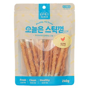 예스몽 강아지 오늘은 스틱껌 간식, 1개, 240g, 치킨