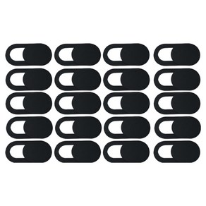 포근상점 해킹 방지 노트북 테블릿 웹캠 커버 블랙, 20개, YA502GJ050261