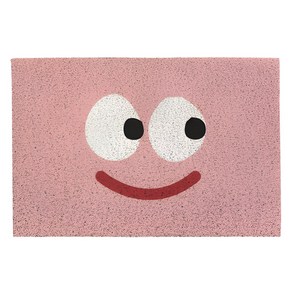 로이홈 다용도 미끄럼방지 코일 패턴 매트 카페트, 핑크, 1개