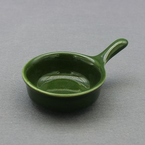 달소금 귀여운 손잡이 소스볼 7 x 10.5 x 3 cm, 딥그린(유광), 1개