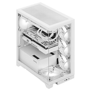 이그닉 2025 인테그 마스터 9757T 라이젠7 라이젠 9000 시리즈 지포스 RTX 5070 Ti, 화이트, 32GB, 1TB, Fee DOS, IG-ITM00034
