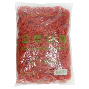 고무나라 고무밴드 1kg 70 x 1.5 mm, 빨강, 1개