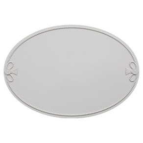 멜로우스페이스 오마주 비비안 실리콘 테이블매트, 1개, 1인(450 x 315 mm), 라이트그레이